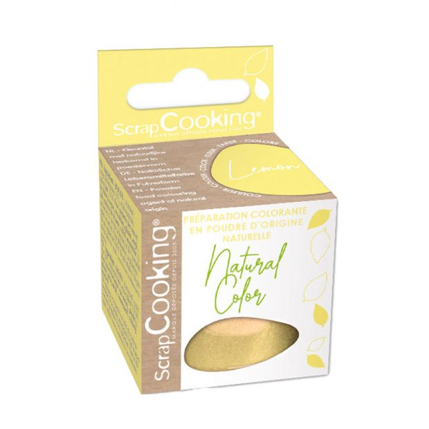Préparation Colorante en Poudre Lemon d'Origine Naturelle 10g - Scrapcooking