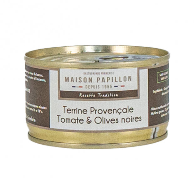 Terrine provencale tomate olive noires 130g