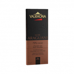 Tablette chocolat noir araguani 72% 70g - Valrhona