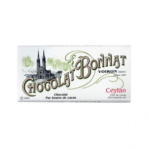 Tablette chocolat noir ceylan 100g - Chocolats Bonnat