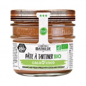 Pâte à tartiner cacao'coco 250g - Comptoir de Mathilde