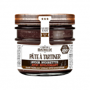 Pâte a tartiner noir noisette avec edulcorant 250g - Comptoir de Mathilde