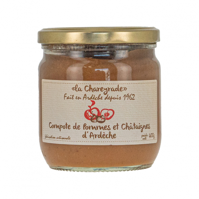 Compote pomme châtaigne 400g Chareyrade