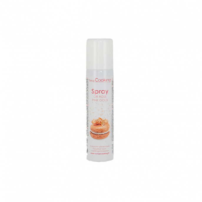 Spray colorant alimentaire or rose 75ml - ScrapCooking