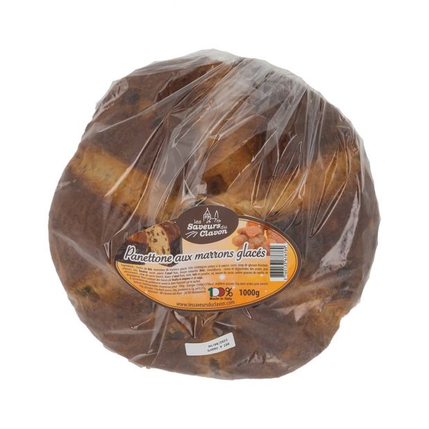 Panettone Marrons Glacés 1kg saveurs du clavon