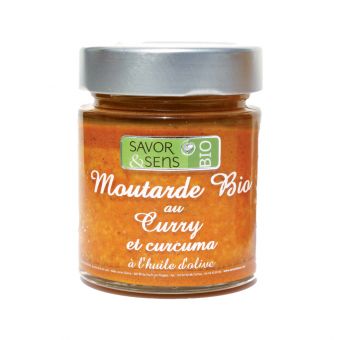 Moutarde curry curcuma 130 g- Savor & Sens