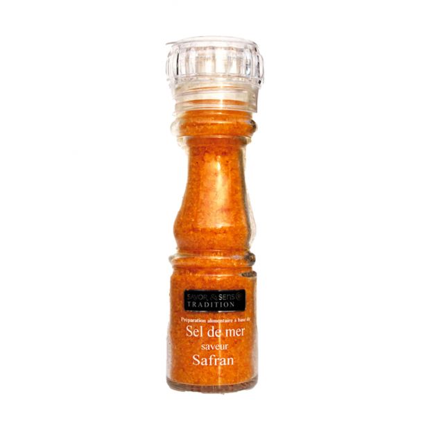 Moulin sel saveur safran 145 g- Savor & Sens