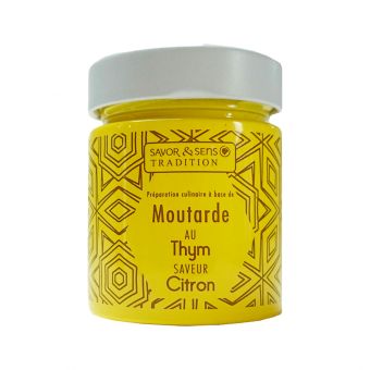 Moutarde citron thym 130 g - Savor & Sens