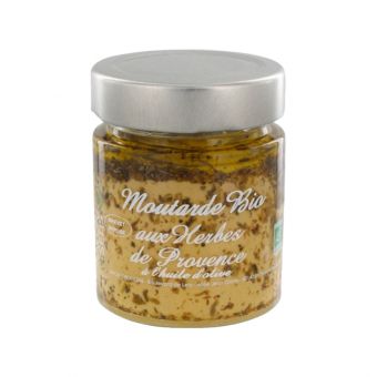 Moutarde bio aux herbes de provence 130 g- Savor & Sens