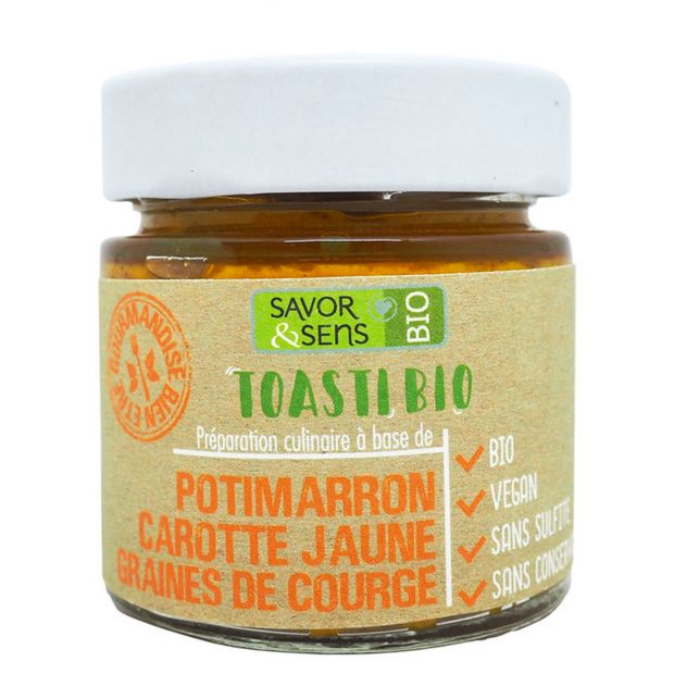 Tartinable au potimarron et à la carotte 100 g- Savor & Sens