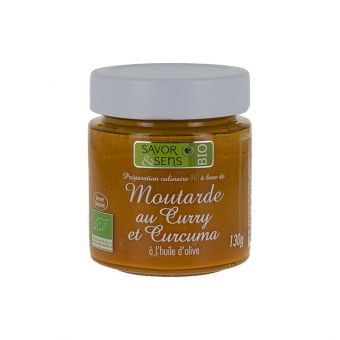 Moutarde curry et curcuma 130 g- Savor & Sens