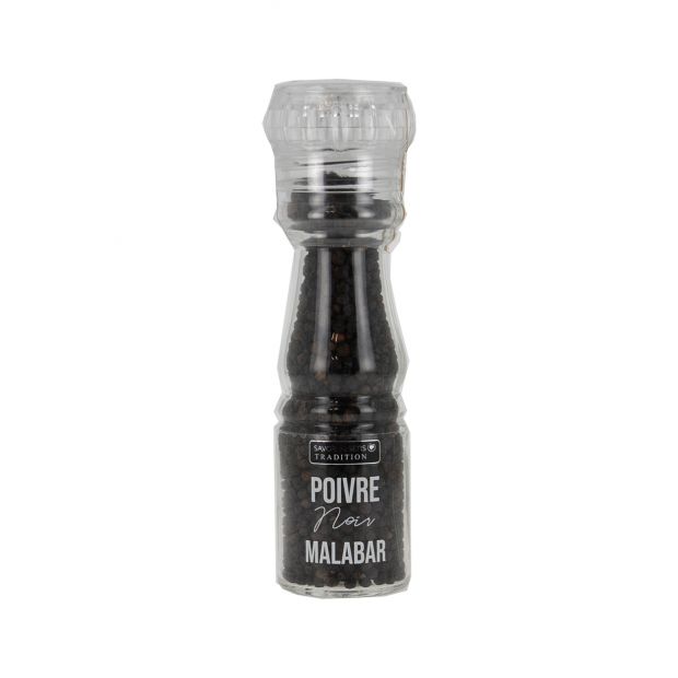 Moulin poivre noir malabar 65 g- Savor & Sens