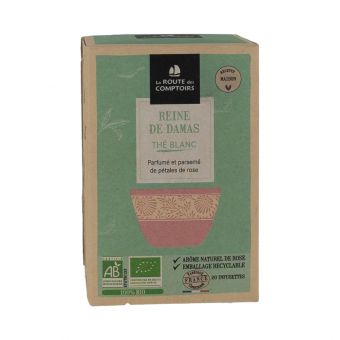 Thé blanc reine de Damas 20 infusettes 32g - La Route des Comptoirs