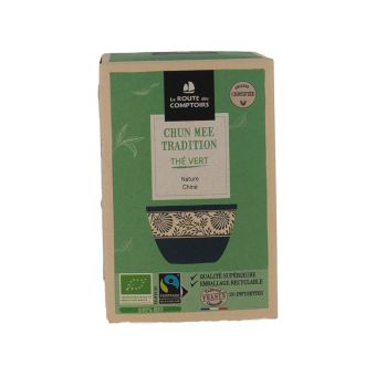 Thé vert chun mee 20 infusettes 32g - La Route des Comptoirs