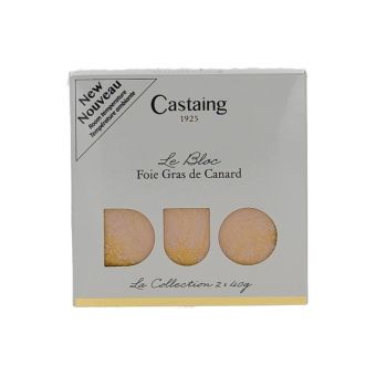 Bloc de foie gras de canardetui 2x40g - Castaing