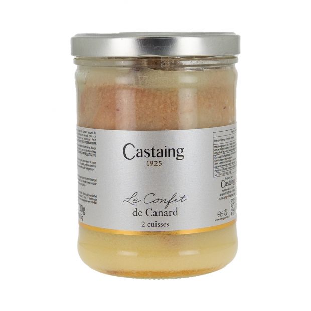 2 cuisses de canard confites 730g - Castaing