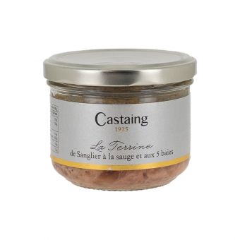 Terrine de sanglier à la sauge et aux 5 baies 180g - Castaing