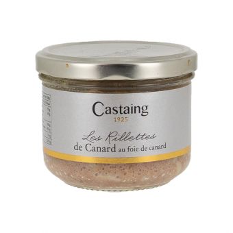 Rillettes de canard au foie de canard 180g - Castaing