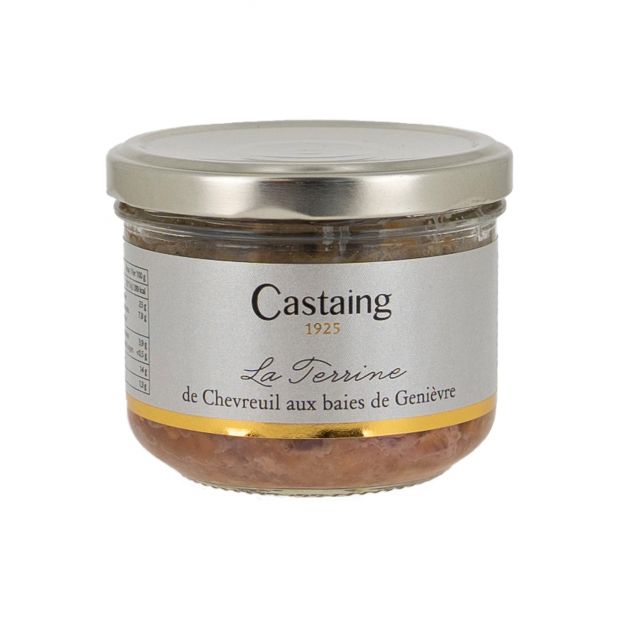 Terrine de chevreuil aux baies de genièvre 180g - Castaing