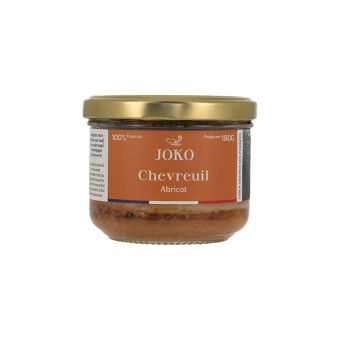 Terrine de chevreuil à l'abricot 180g - Joko Gastronomie