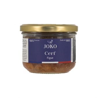 Terrines de cerf à la figue 180g - Joko Gastronomie
