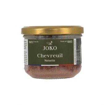 Terrine de chevreuil à la noisette 180g - Joko Gastronomie