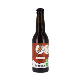 Bière bio ambrée adrenaline 33cl - Bivouak