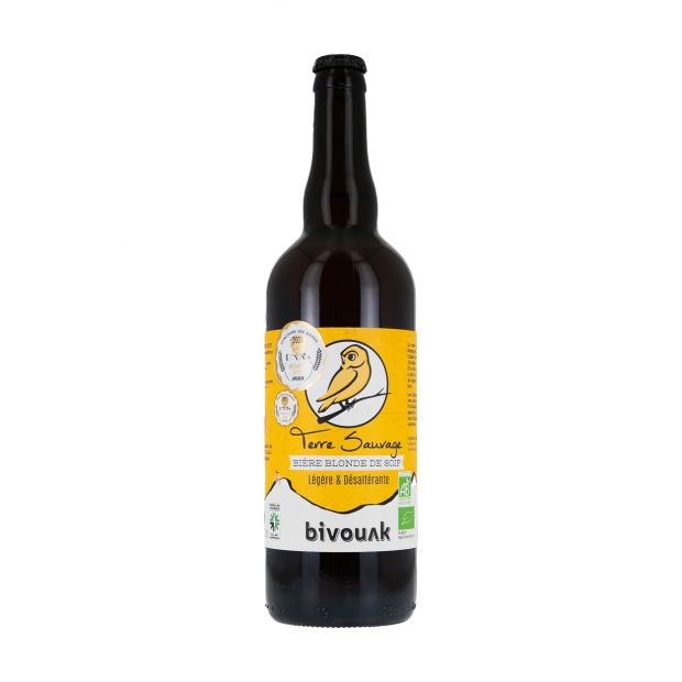 Bière bio blonde terre sauvage 75cl - Bivouak