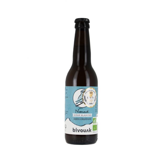 Bière bio nomad blanche 33cl - Bivouak