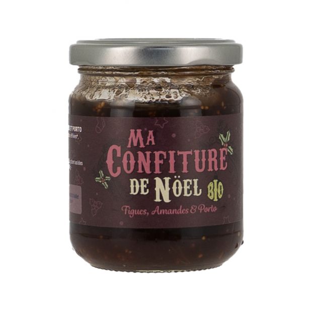 Confiture de Noël aux figues, amandes et porto 220g - Muroise & compagnie