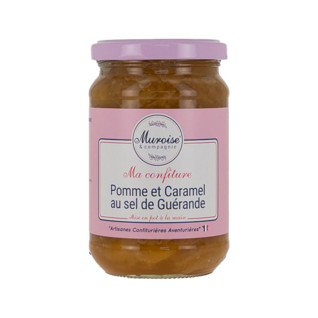 Confiture de pomme et caramel breton au sel de Guérande 350g - Muroise & compagnie