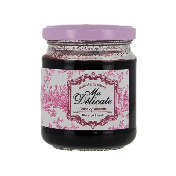 Confiture "Ma Délicate" à la cerise et amaretto 220g - Muroise & compagnie