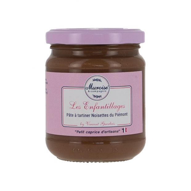 Pâte à tartiner aux noisettes du Piémont220g - Muroise & compagnie