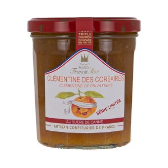 Confiture clementine des corsaires au sucre de canne 340g- Maison Francis Miot