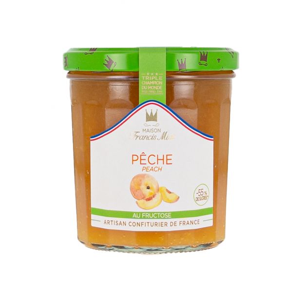 Confiture de pêche au fructose 320g- Maison Francis Miot