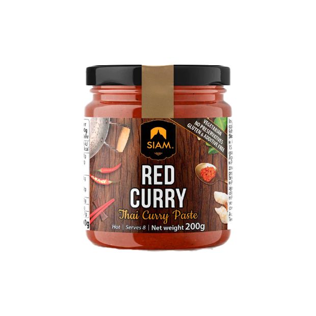 Pate de curry rouge 200g - Siam