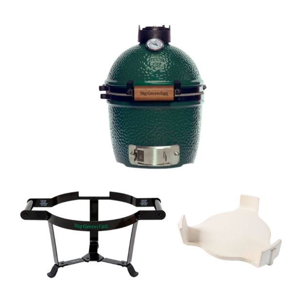 Mini - ensemble avec panier de transport a poignee- Big Green Egg