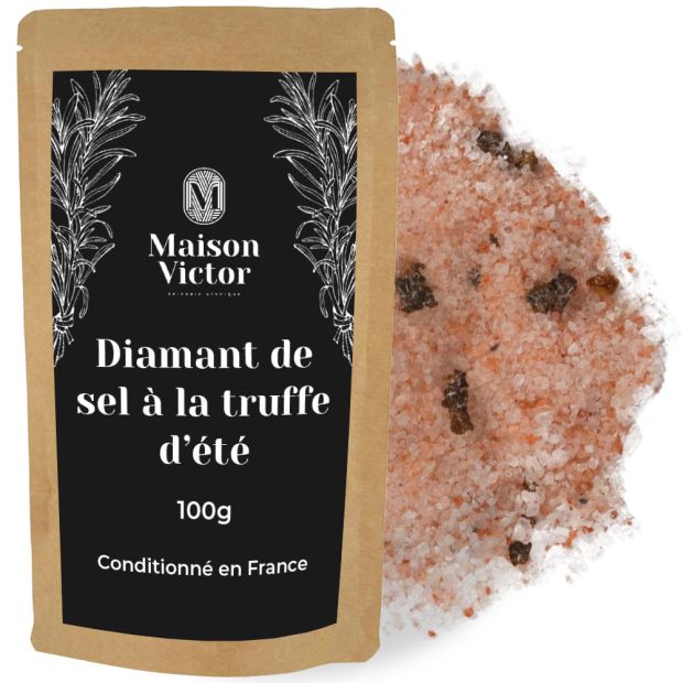 Diamant de sel a la truffe d'ete aromatise