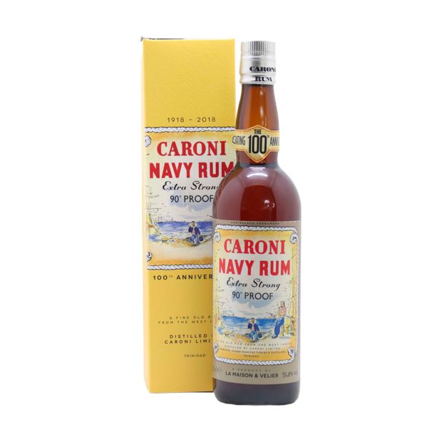 Navy Rum 90 Proof 100th Anniversary 18 Ans 2000 Replica - Caroni