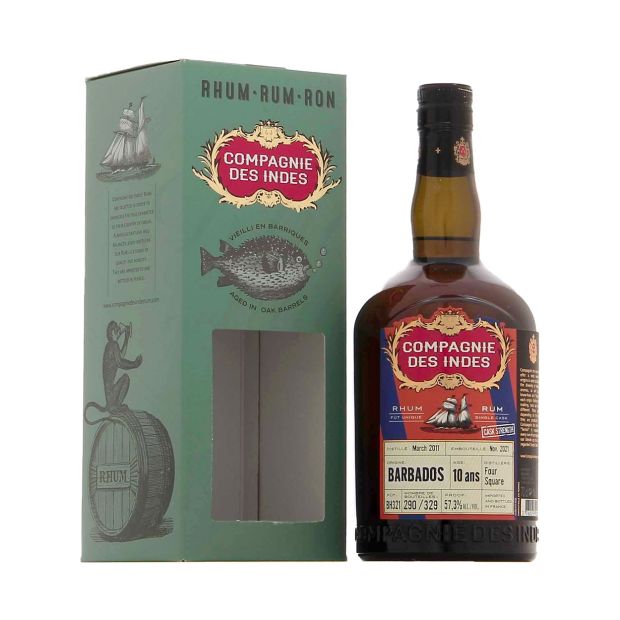 Rhum Foursquare 10 Ans Brut De Fut - Compagnie des Indes