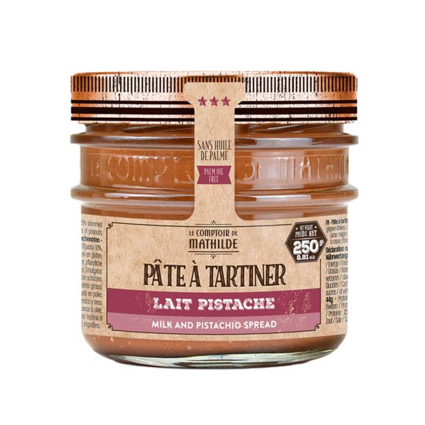 Pâte à tartiner Lait Pistache 250g - Le Comptoir de Mathilde