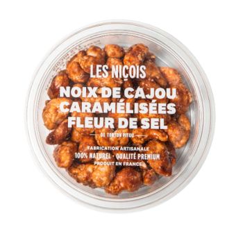 Noix de Cajou Caramélisées Fleur De Sel 110g - Les Niçois