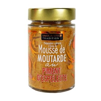 Mousse de Moutarde au Piment d' Espelette 160g - Savor & Sens