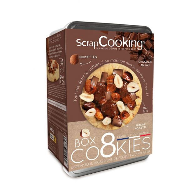 Box Cookie Lait Praliné Noisettes - Scrapcooking