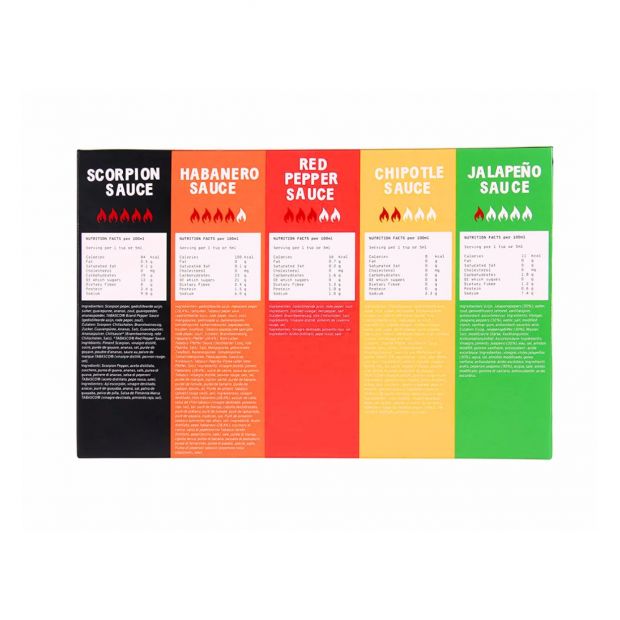 Coffret tabasco 5 x 60 ml - Tabasco