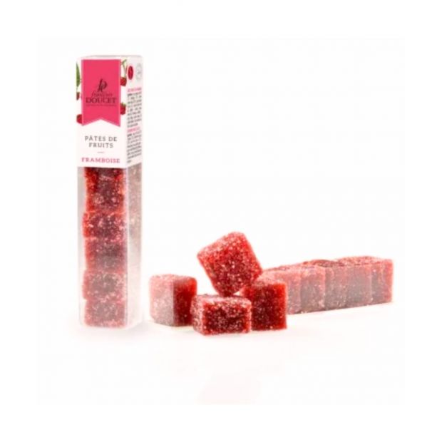 Carrés pâtes de fruits framboise 90g - Doucet