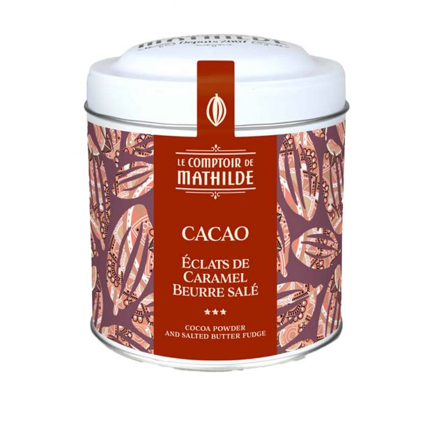 Cacao Eclats De Caramel Beurre Salé 230 g - Comptoir de Mathilde