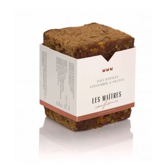Pain d'épices gingembre et orange 220g - Les maîtres confiseurs