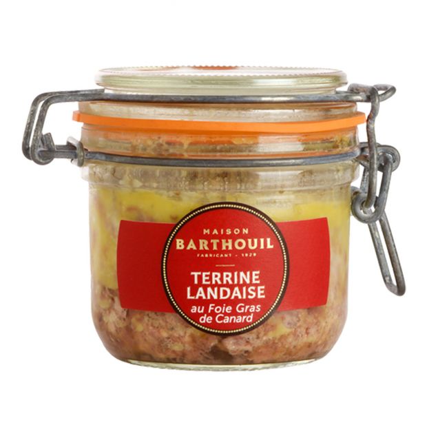 Terrine Landaise au Foie Gras de Canard Boite 130 g - Barthouil
