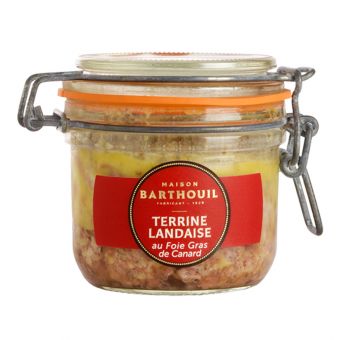 Terrine Landaise au Foie Gras de Canard Boite 130 g - Barthouil